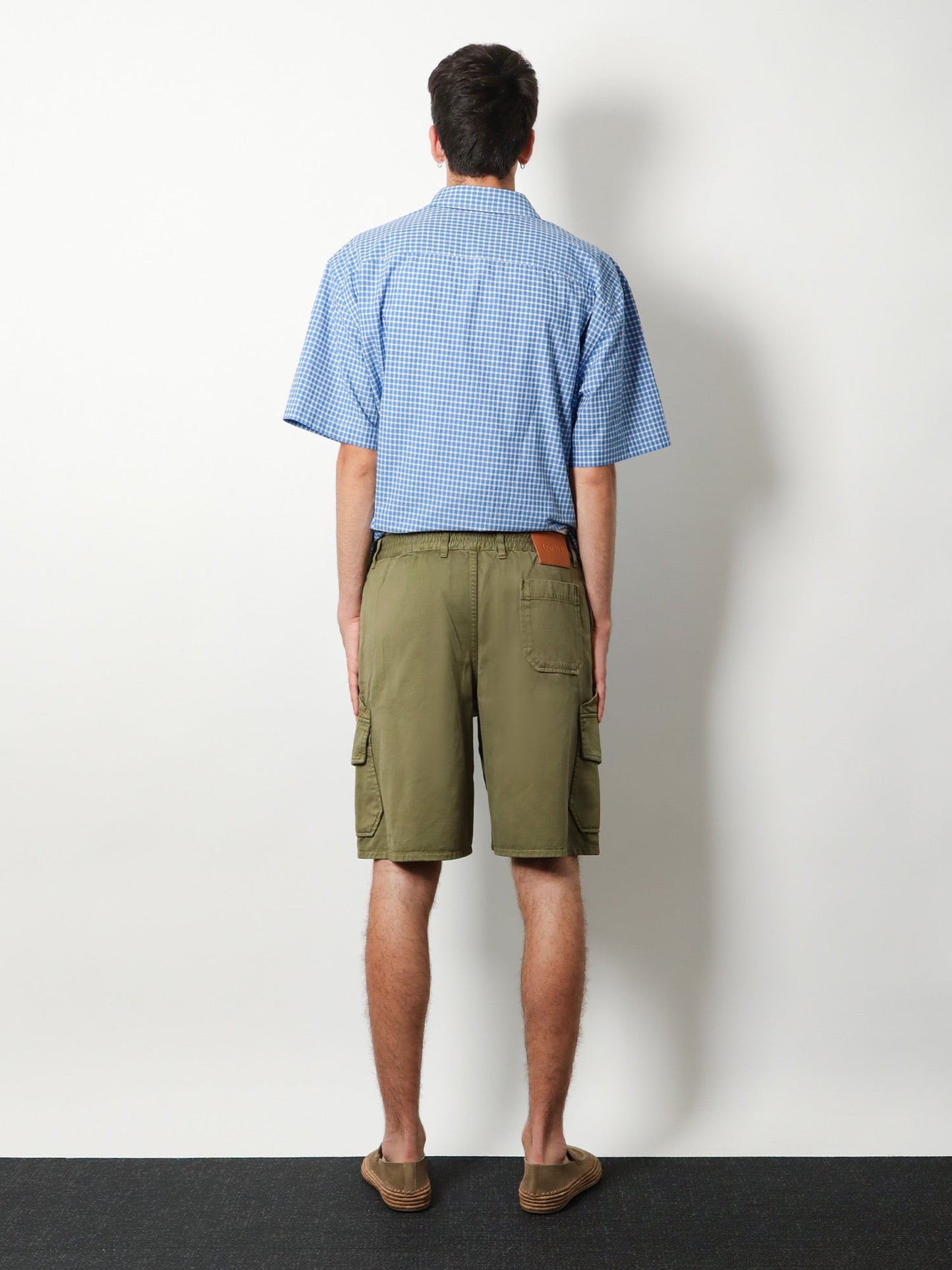 Loewe Men Paulas Ibiza Cotton Cargo Bermuda Shorts