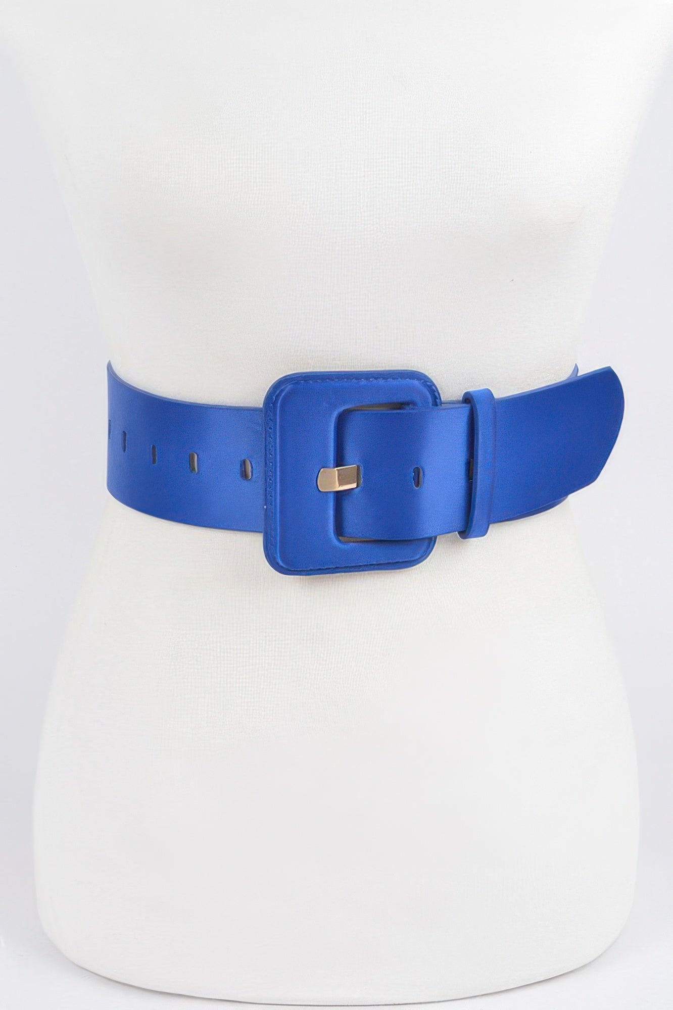 Micro Suede Wide Buckle Belt
