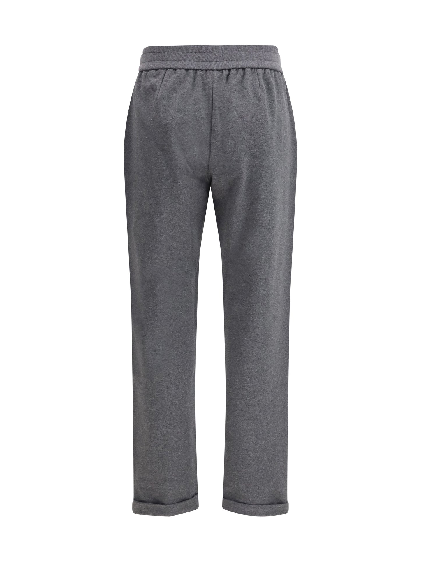 Brunello Cucinelli Women Track Stretch-Fleece Pants With Monili Detailing