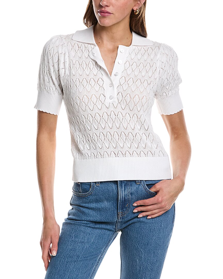 Design History Textured Polo Sweater