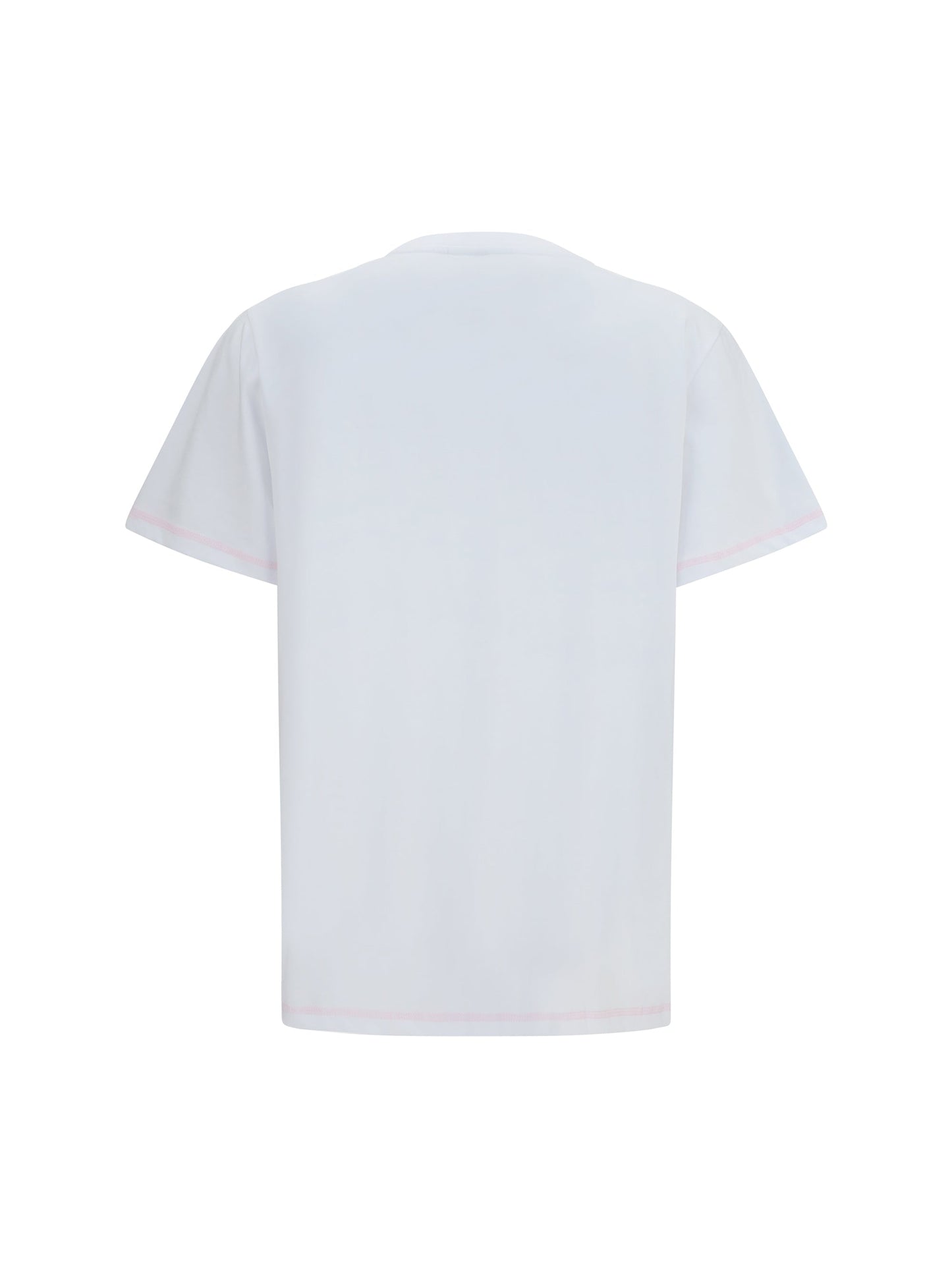 Ganni Women Cotton Raspberry T-Shirt