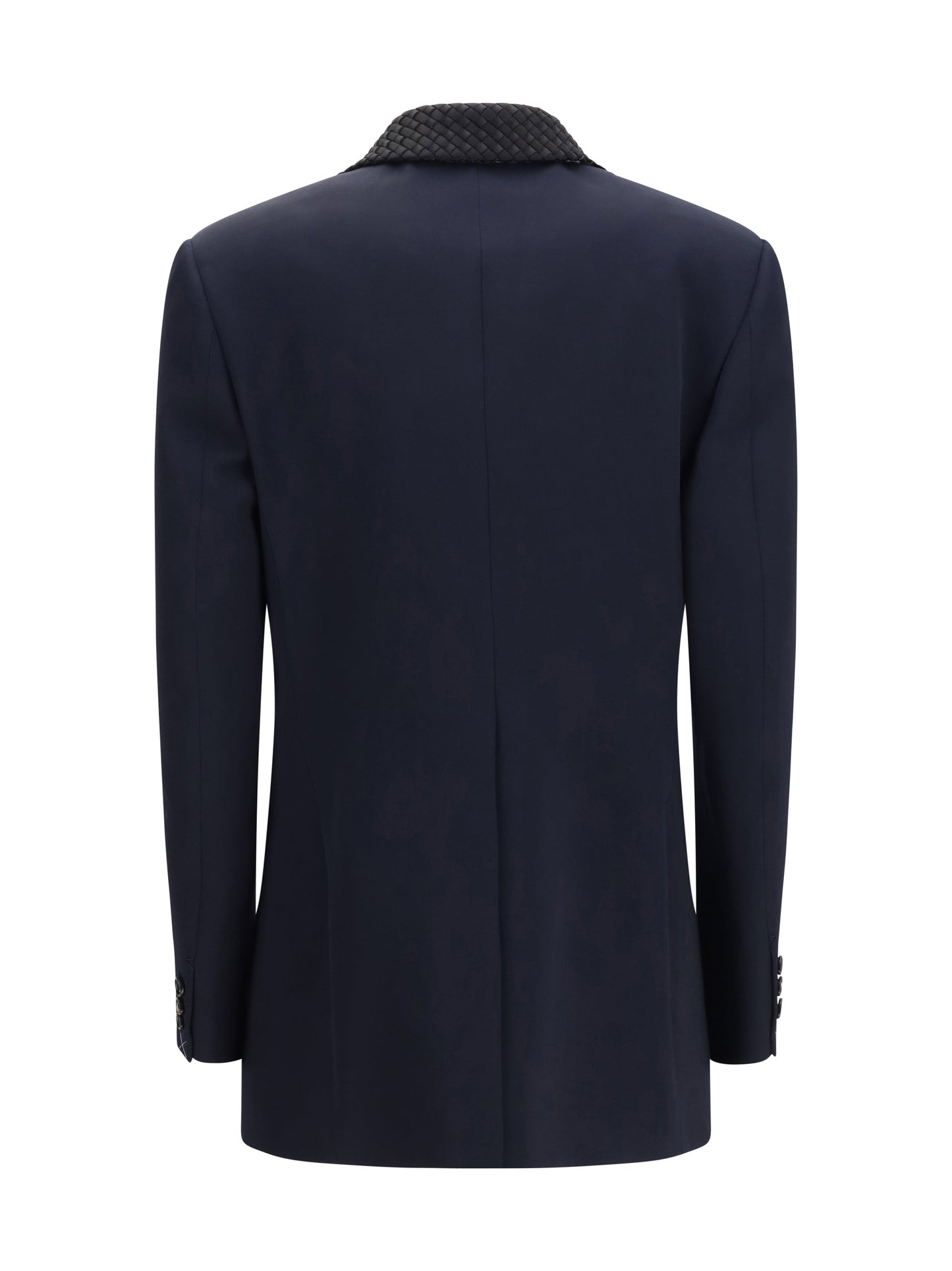 Bottega Veneta Women Single Breasted Jacket With Intrecciato Motif