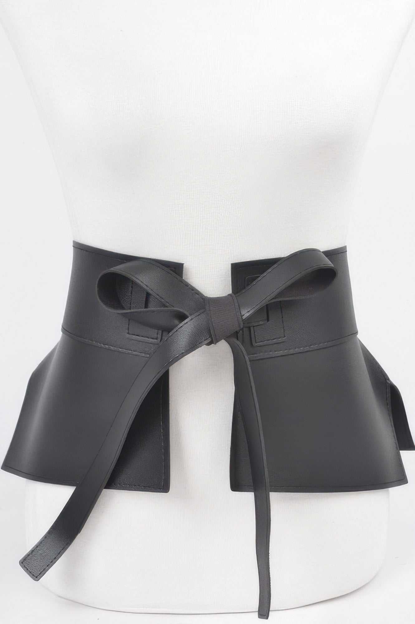 Stylish Wide Waist Belt in Faux Leather`