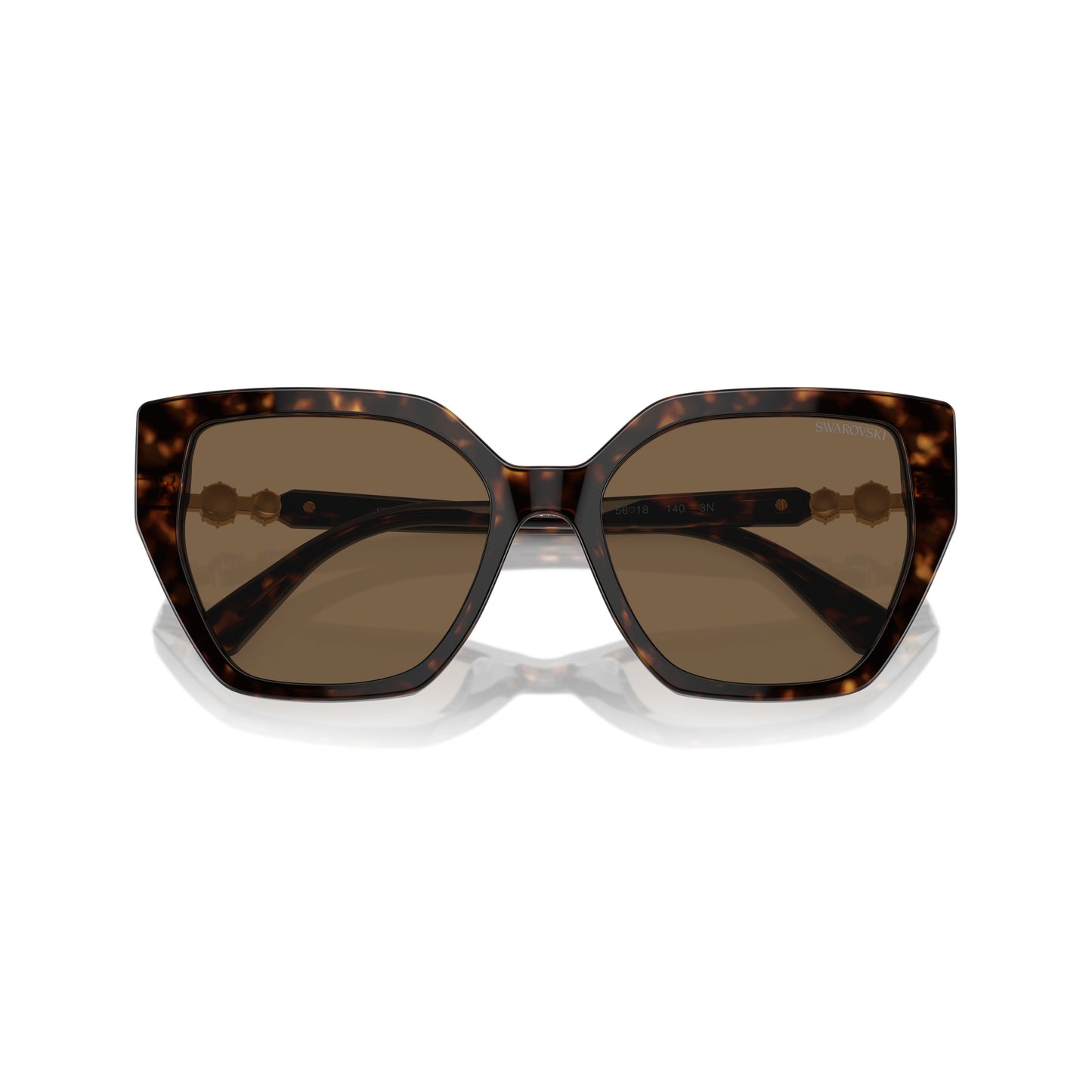 0Sk6016 Oversized Cat-Eye Sunglasses with Tortoiseshell Acetate