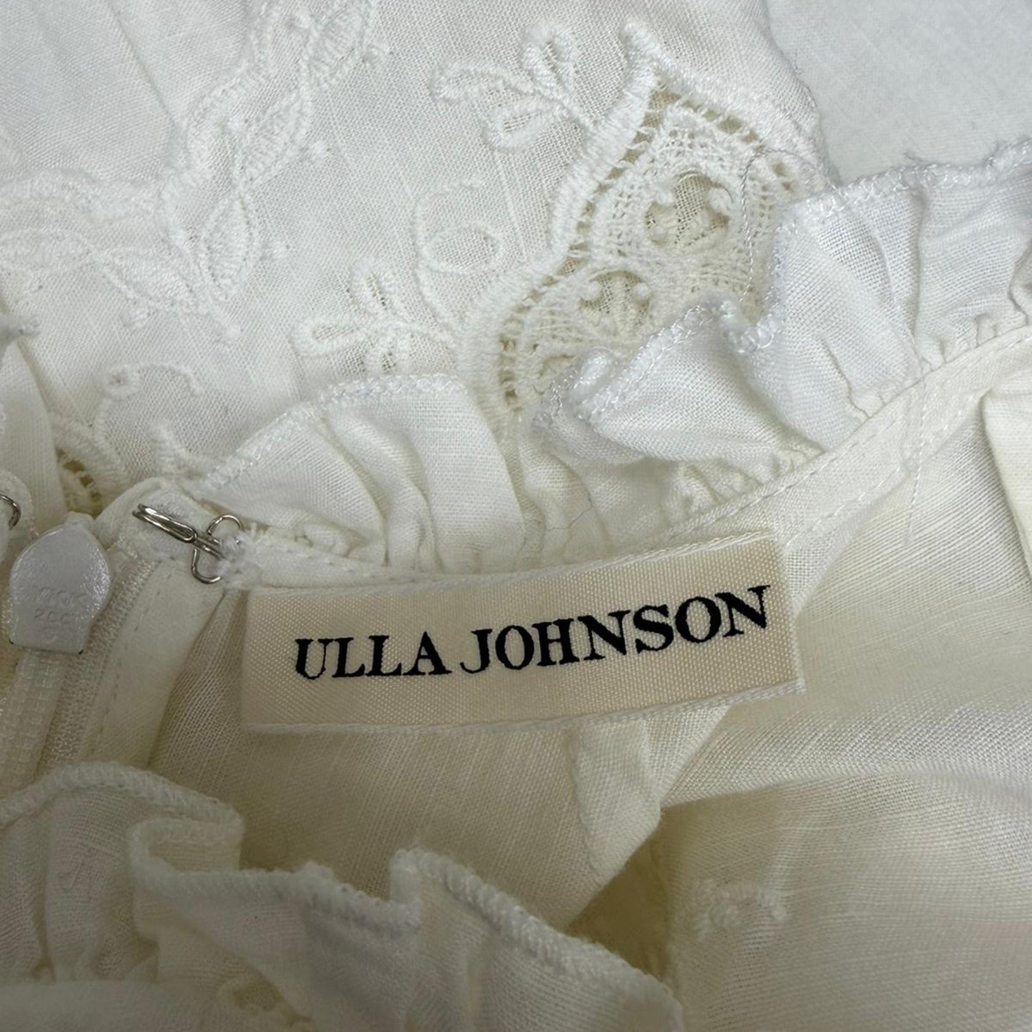 Ulla Johnson Halsey Blouse in White Cotton