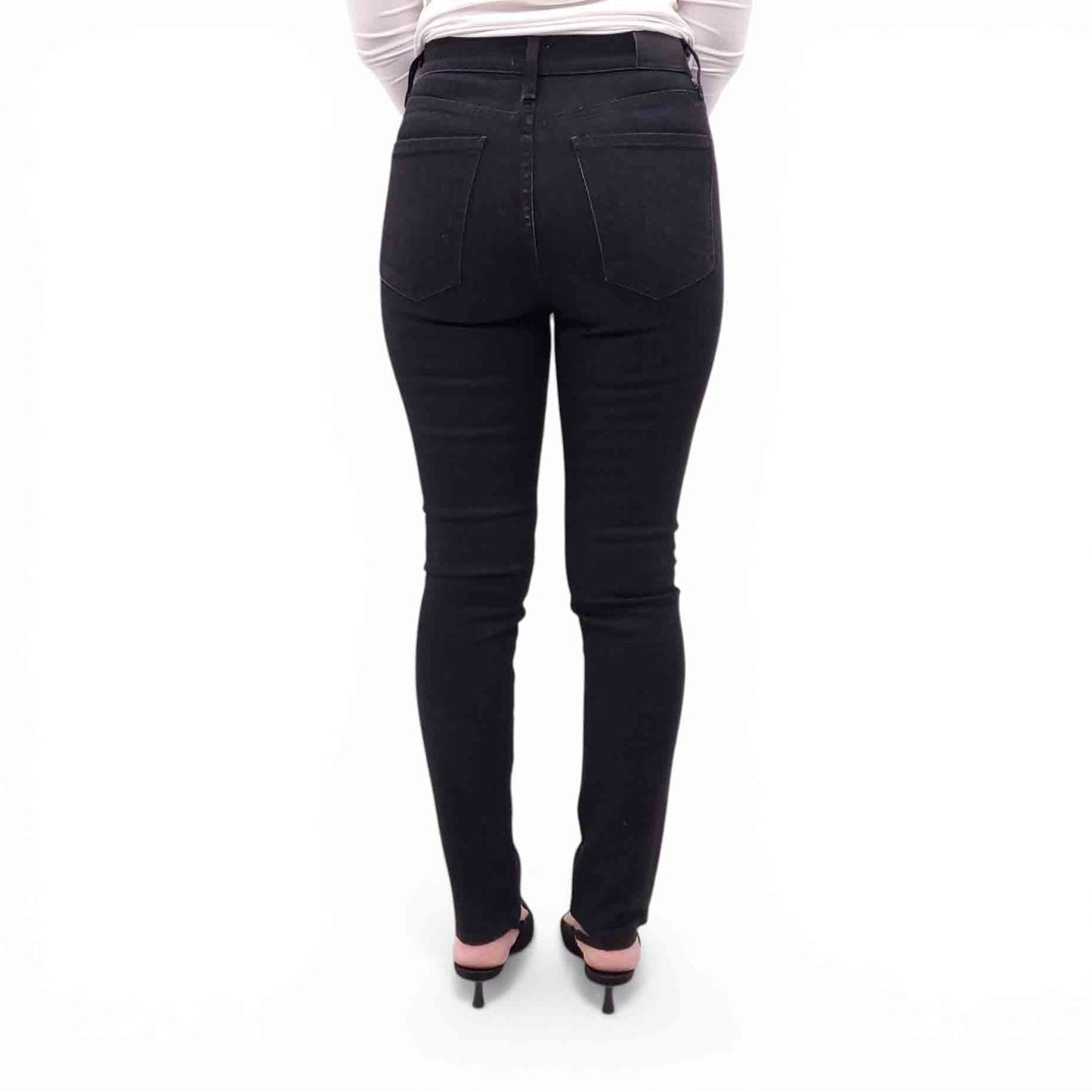 CITIZENS OF HUMANITY BLACK 'OLIVIA HIGH RISE SLIM ANKLE' JEANS - SIZE 26