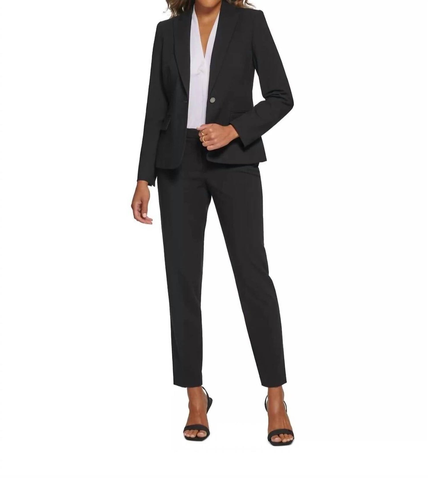 Blazer Tailored Suit Jacket In Black