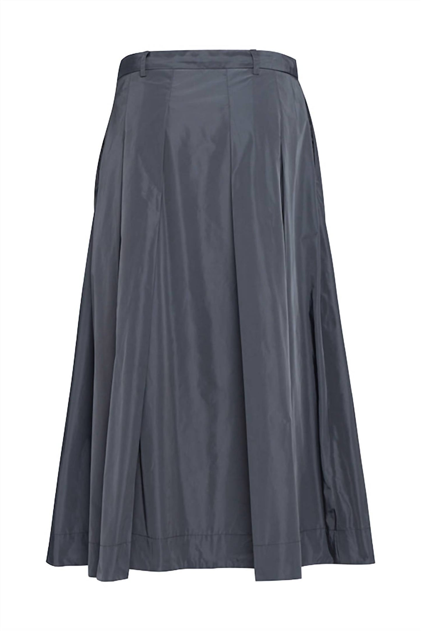 Charlotte Taffeta Skirt In Graphite