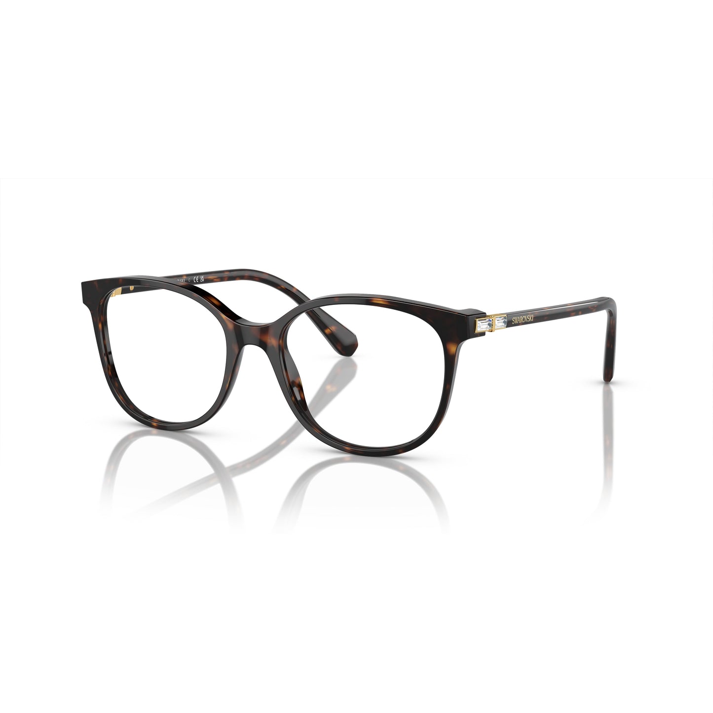 0Sk2002 Oversized Square Frame Eyeglasses with Cat-Eye Silhouette