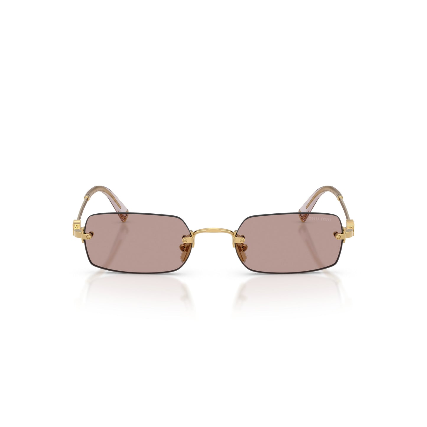 0mu B50s Rimless Rectangular Sunglasses