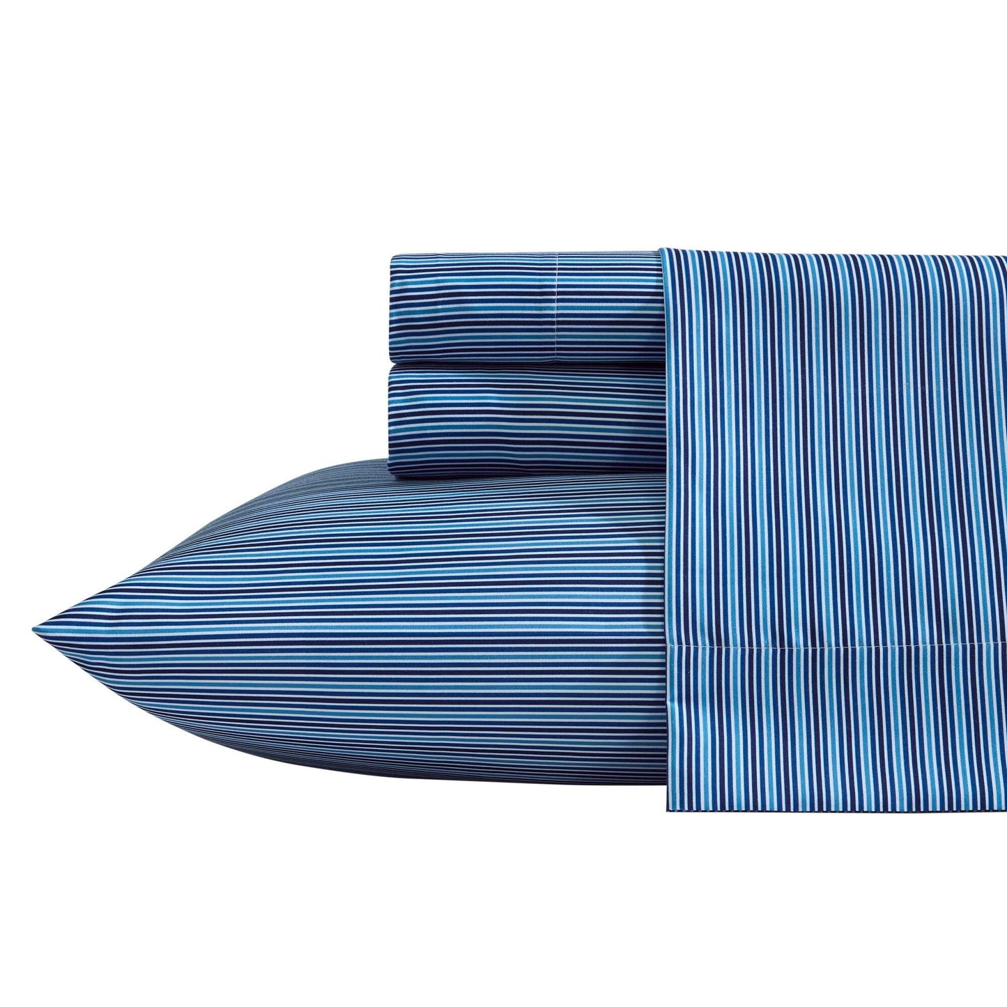 Nautica Alden Stripe Blue Twin Xl Sheet Set