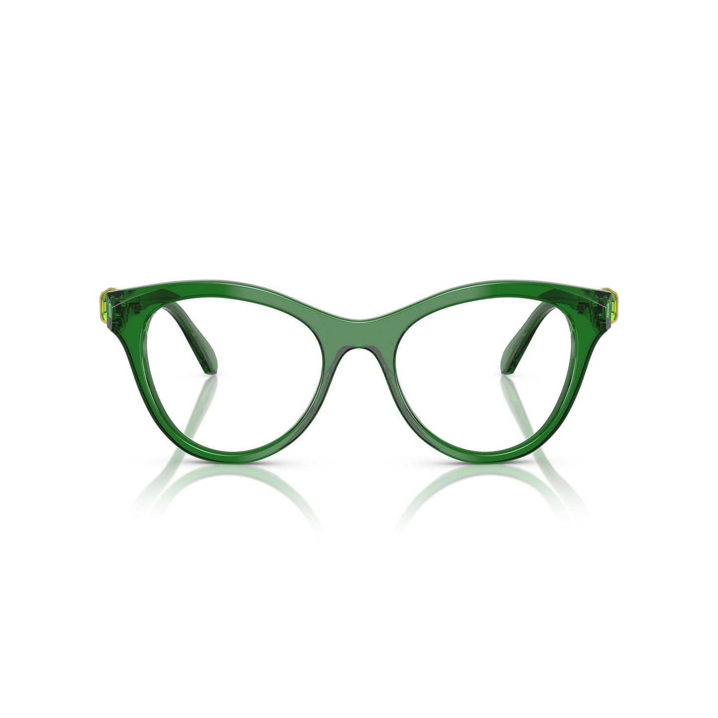 Cat-Eye Sunglasses With Tortoiseshell Acetate Frame And Gold Accents