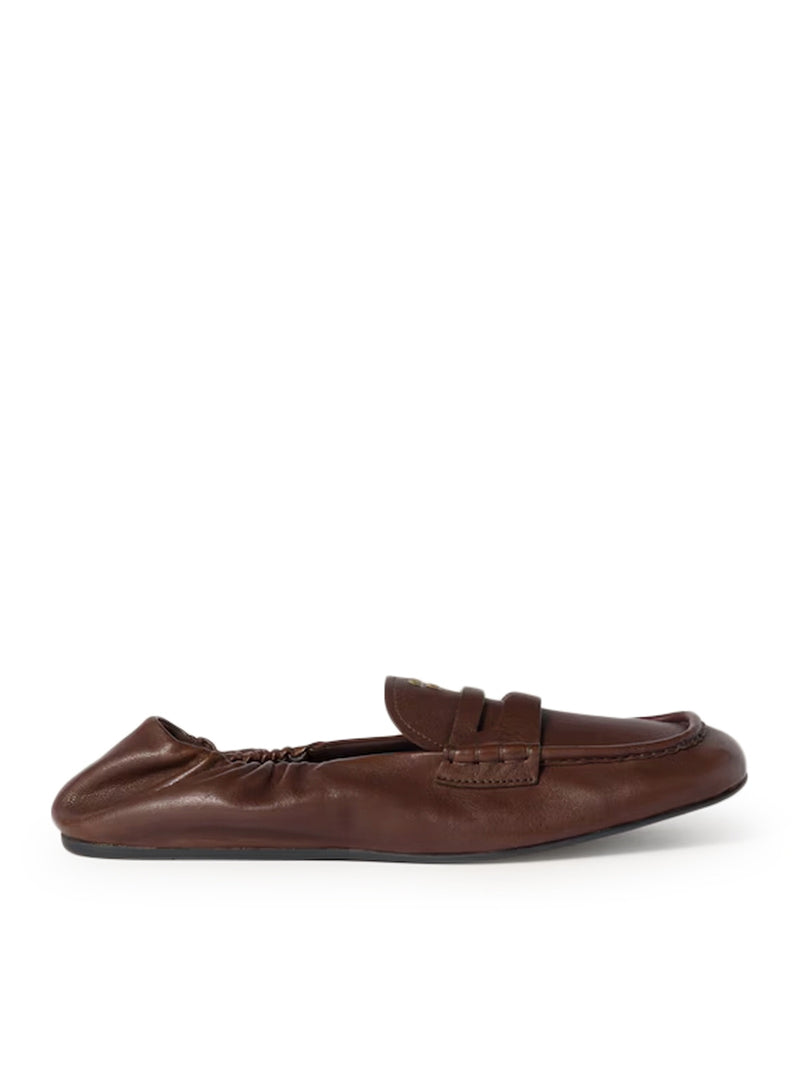 Miu Miu Women Nappa Leather Ruffled Loafers