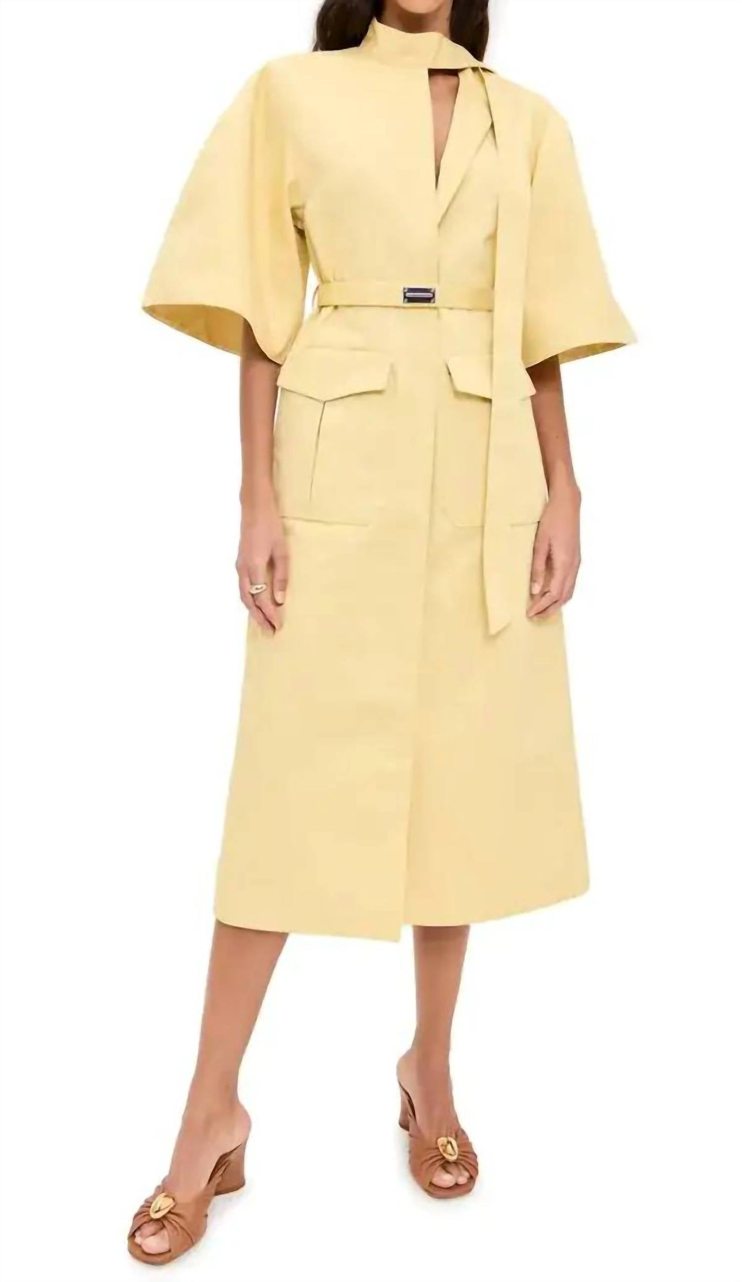 Ilardi Dress In Yellow