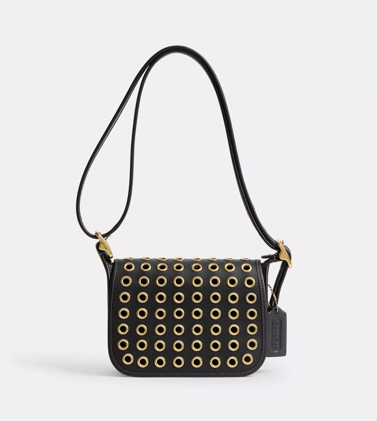 NWT Coach Patricia Legacy Bag 19 With Grommets In Black/Brass