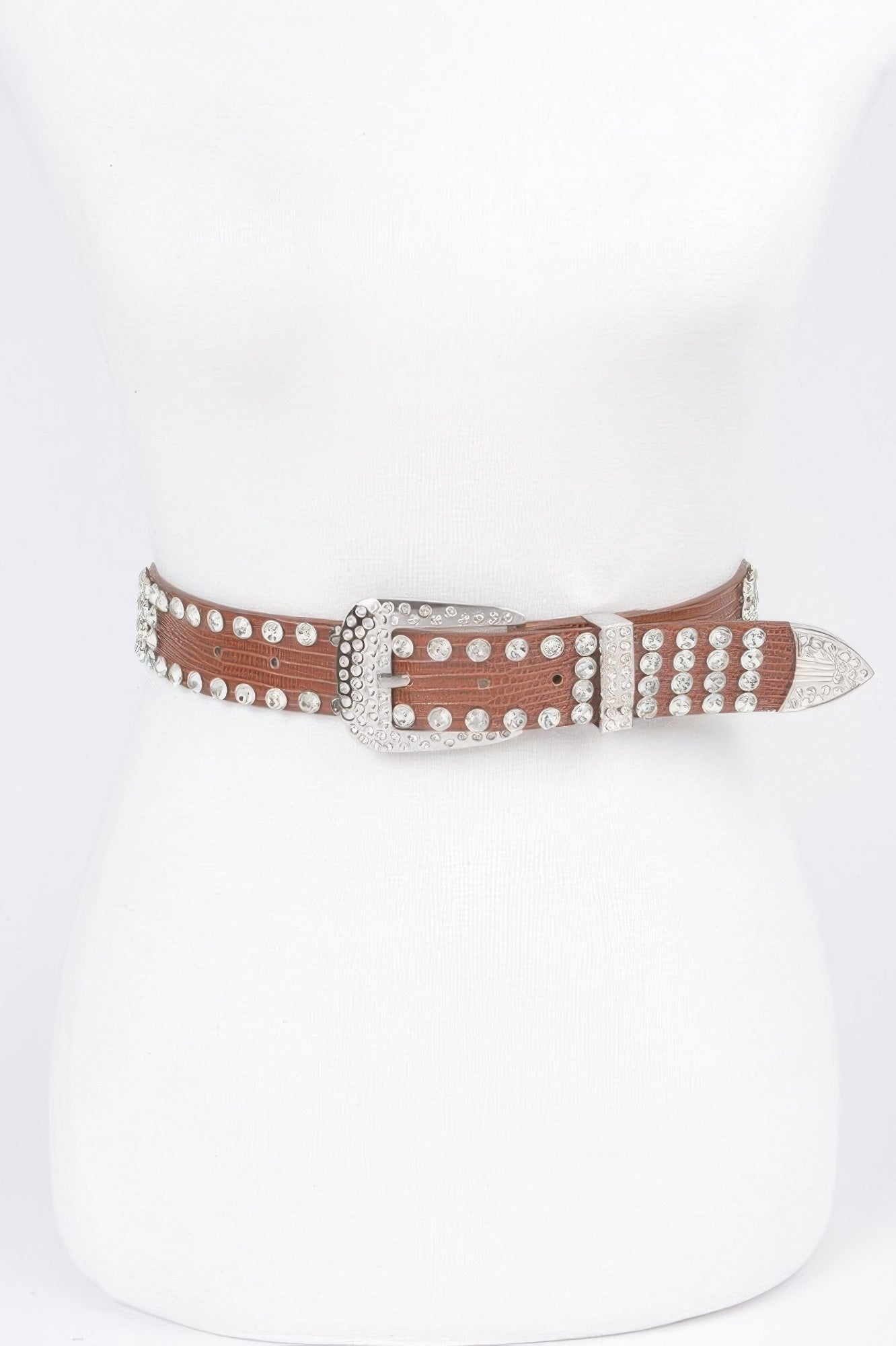 Sparkling Rhinestone Metal Belt