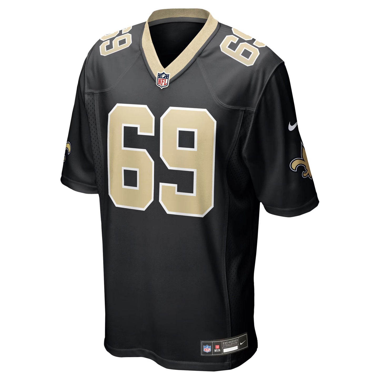New Orleans Saints Barry Wesley Black Team Game Jersey