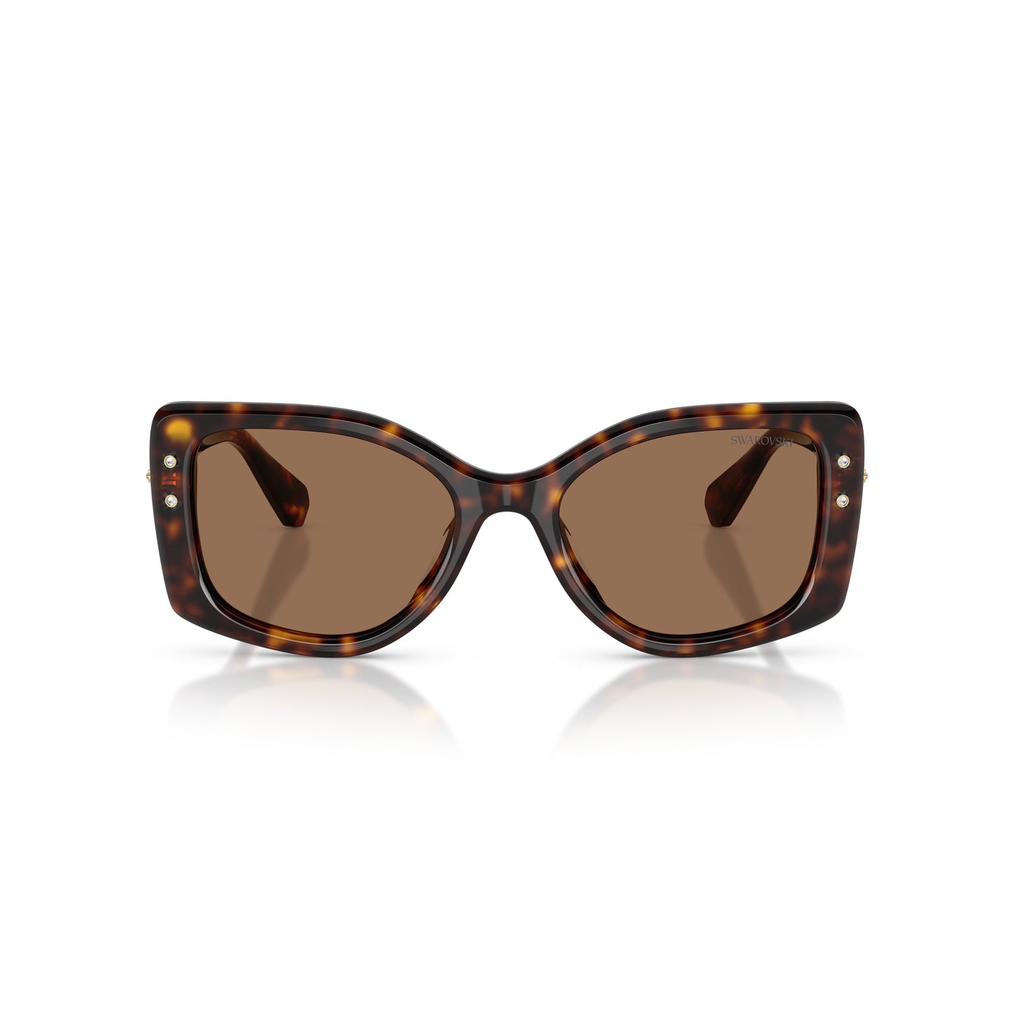 0Sk6058U Oversized Square Sunglasses with Tortoiseshell Pattern