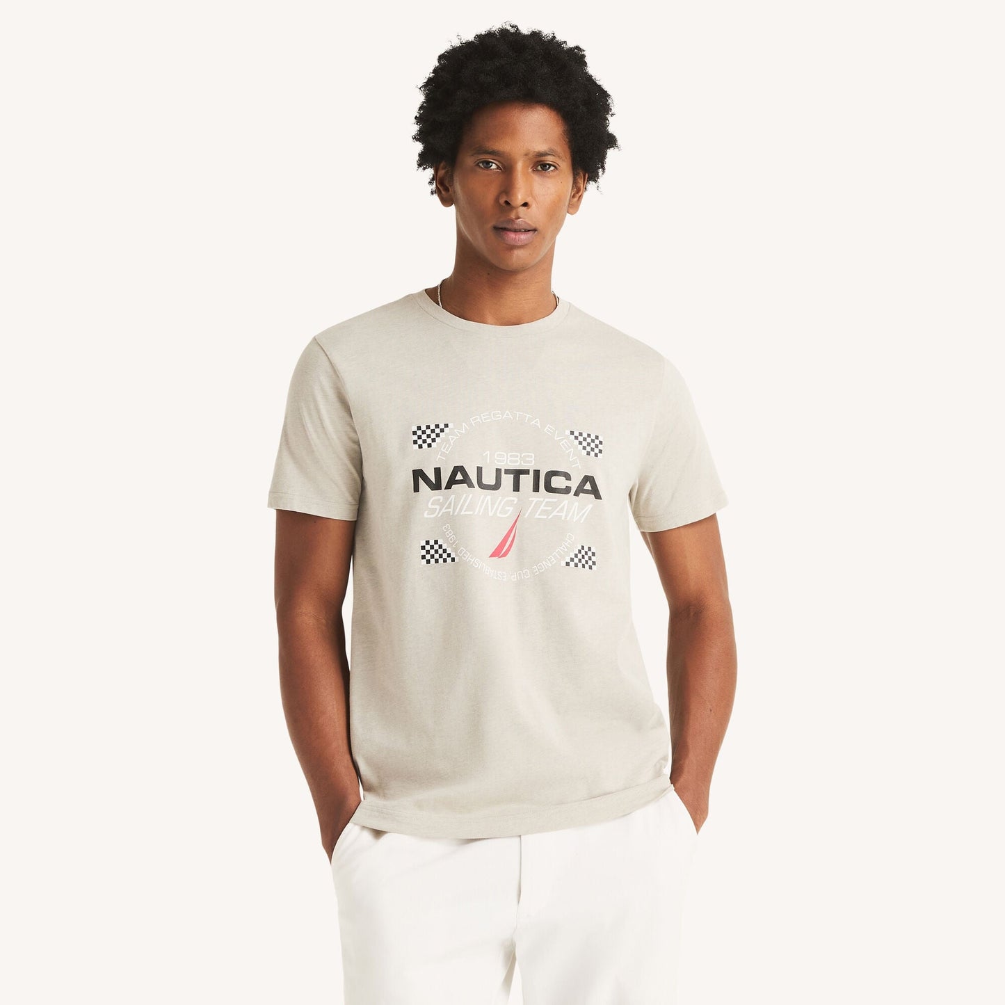 Nautica Mens Sailing Team Graphic T-Shirt