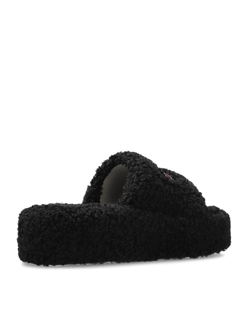 Balenciaga Women Slippers Platform In Shearling