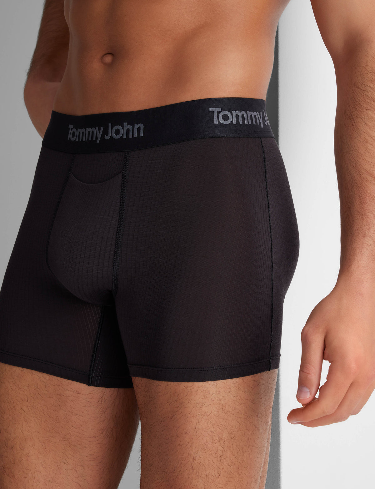 Men's Second Skin Luxe Rib Trunk 4" Boxer Brief