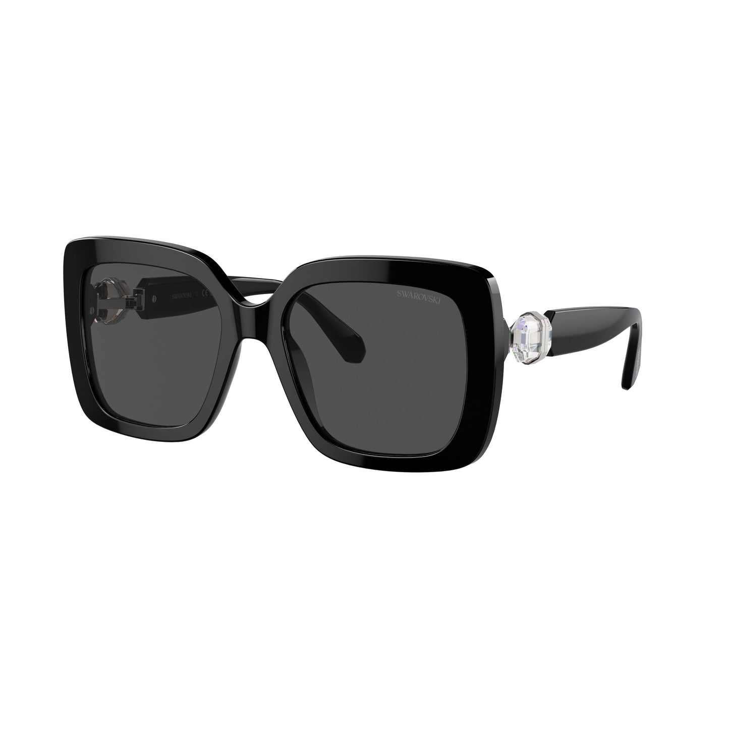 0Sk6001 Oversized Square Frame Sunglasses with Crystal Embellishment