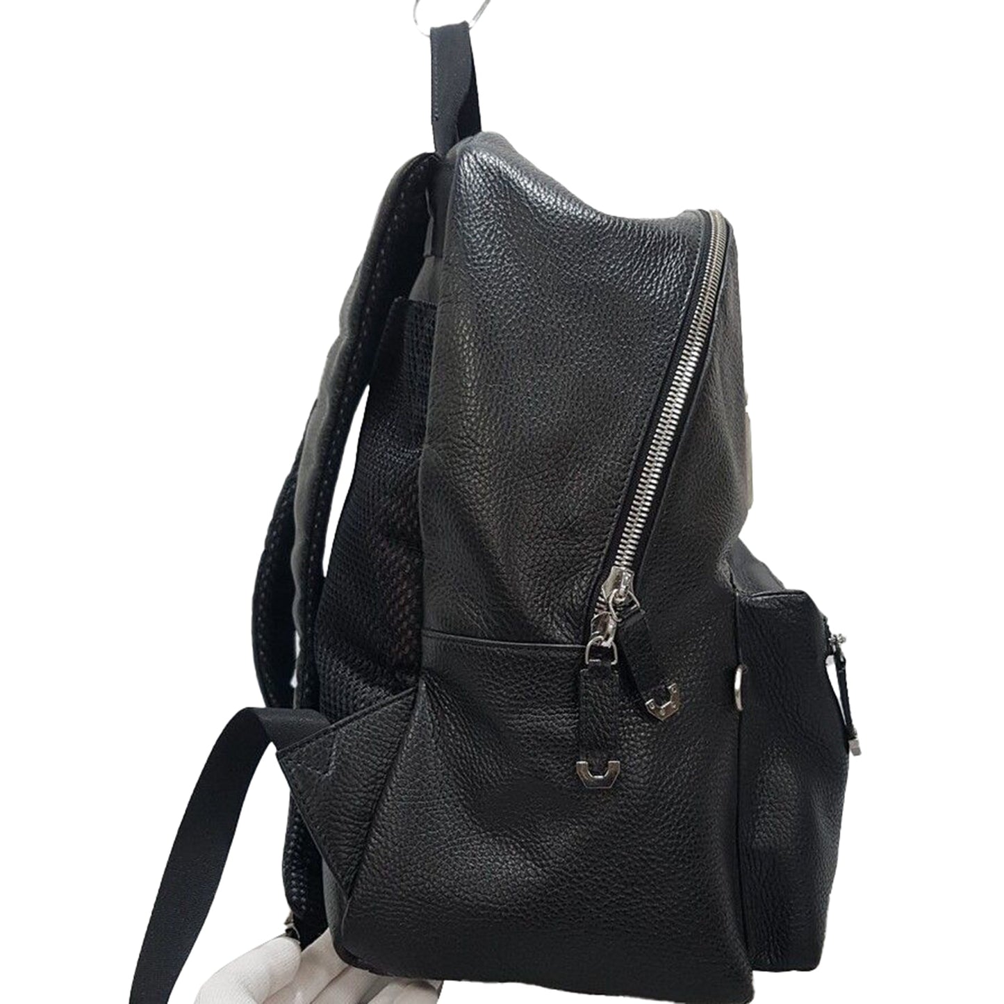 Black Leather Backpack