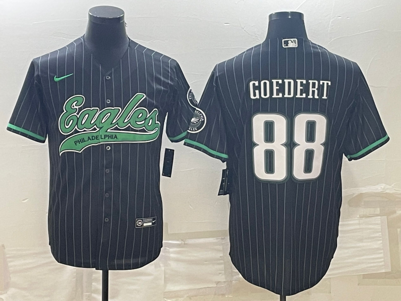 Men's Philadelphia Eagles Dallas Goedert #88 Black Player jersey Joint Edition