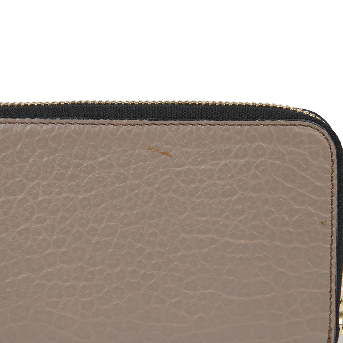 Metal Logo Zipper Long Wallet