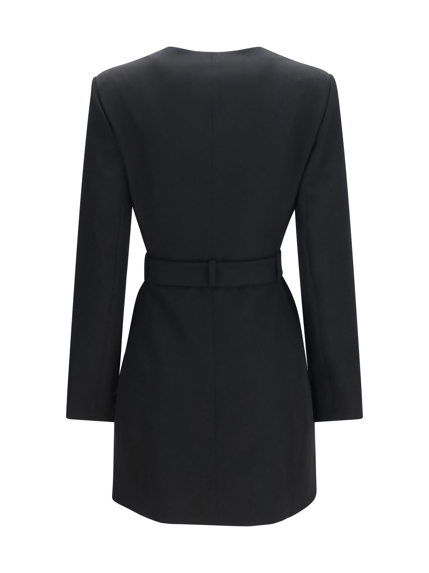 Balmain Women Grain De Poudre Blazer With Belt