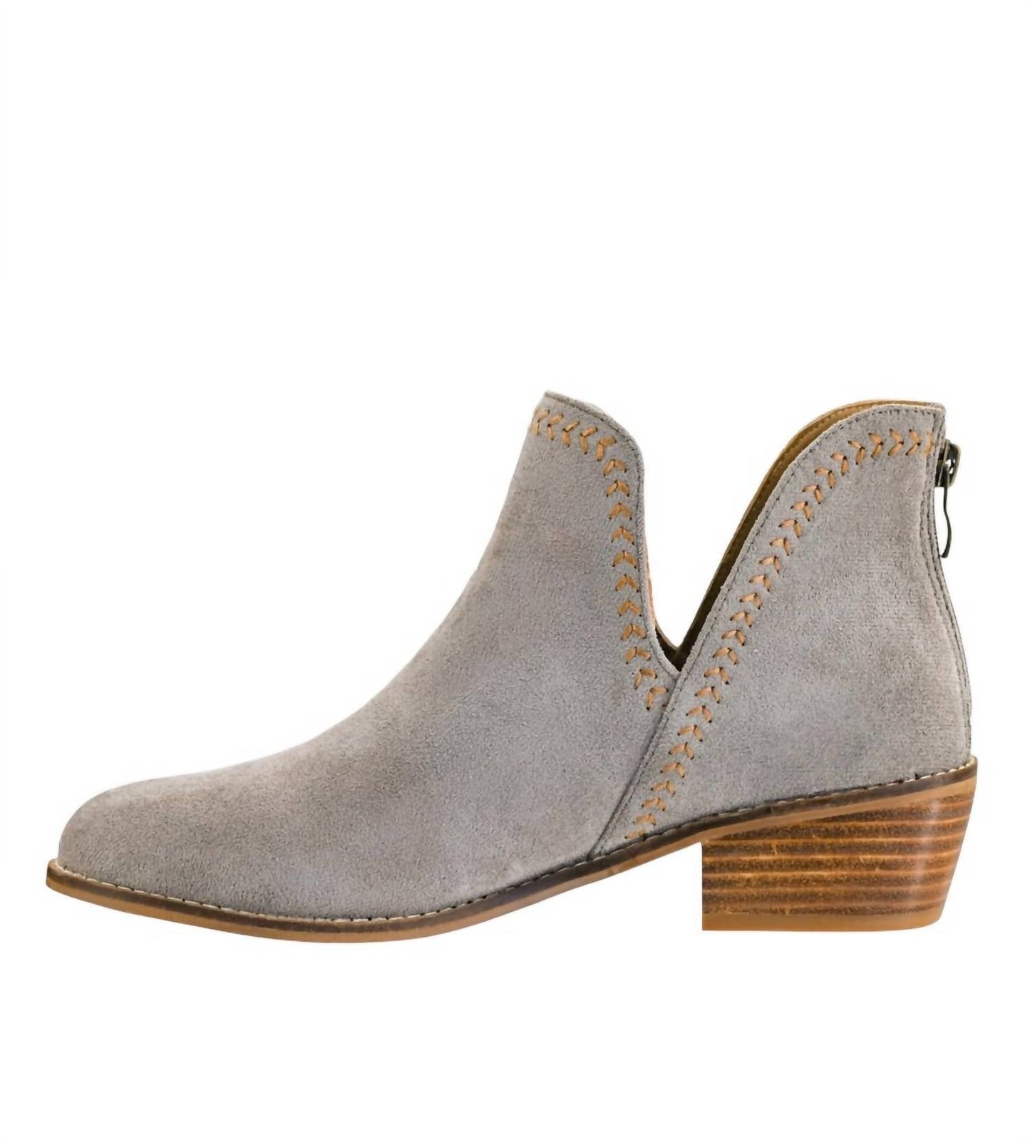 Women's Faux Suede Bluffin Bootie In Grey
