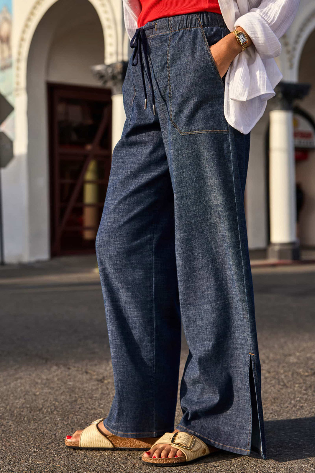 Women's Julia Stretch Linen Lounge Pants