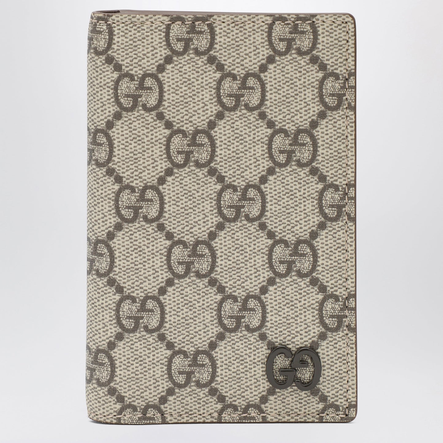 Gucci Gg Supreme Fabric Wallet In Beige/Ebony Men