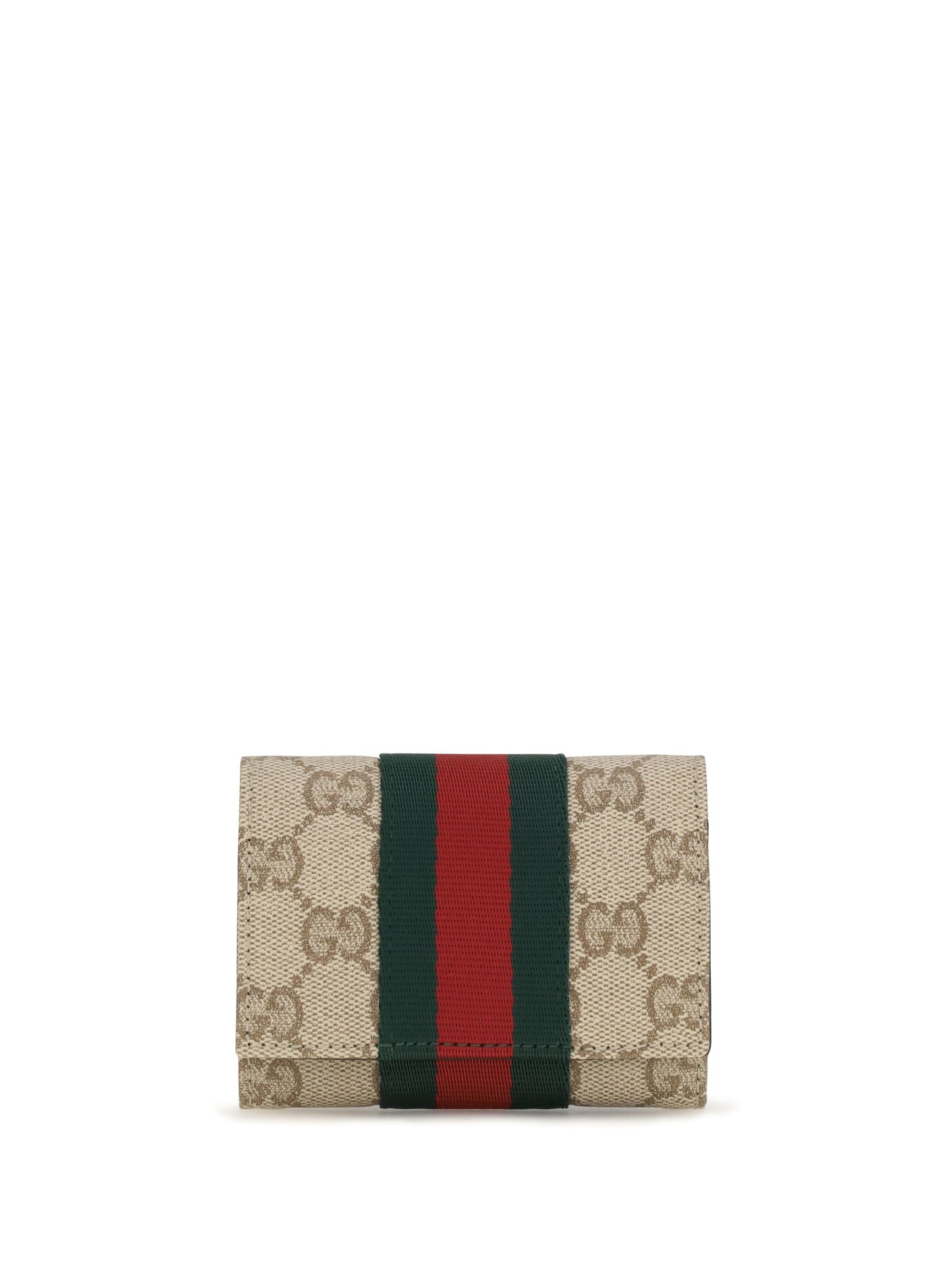 Gucci Women Web Bi-Fold Card Holder