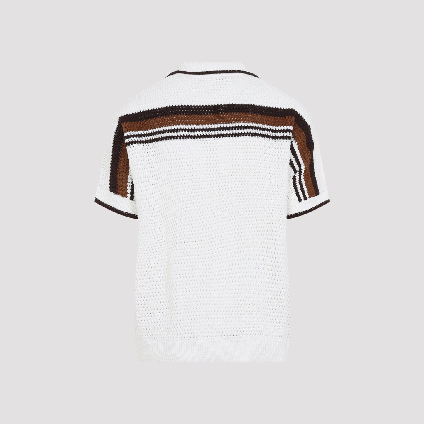 Casablanca Short-Sleeve Crochet Shirt Men