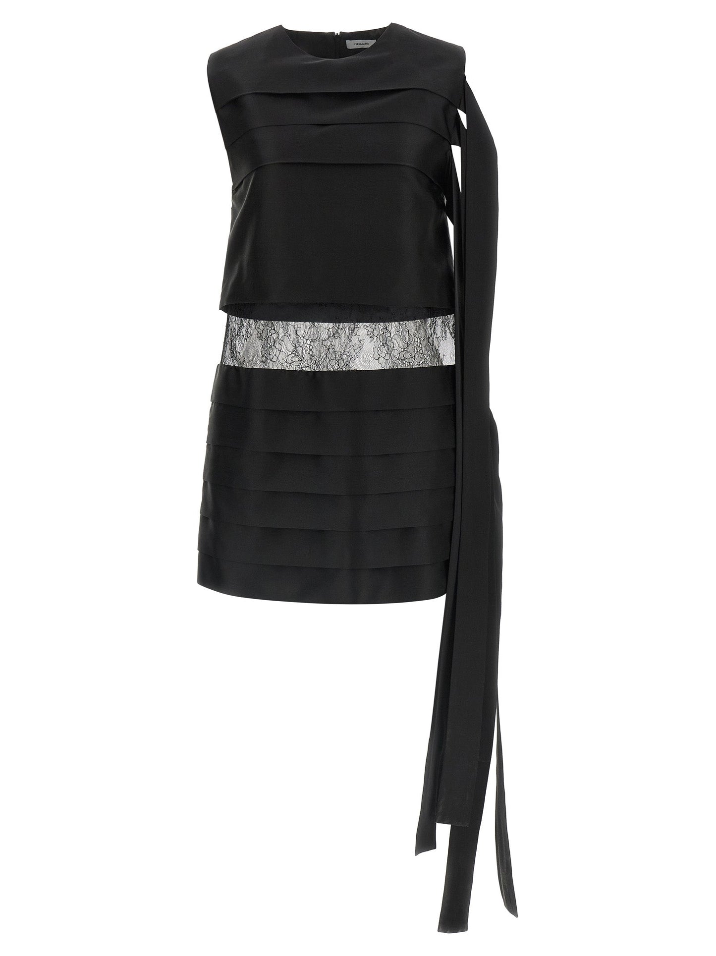 Ferragamo Women Lace Insert Dress