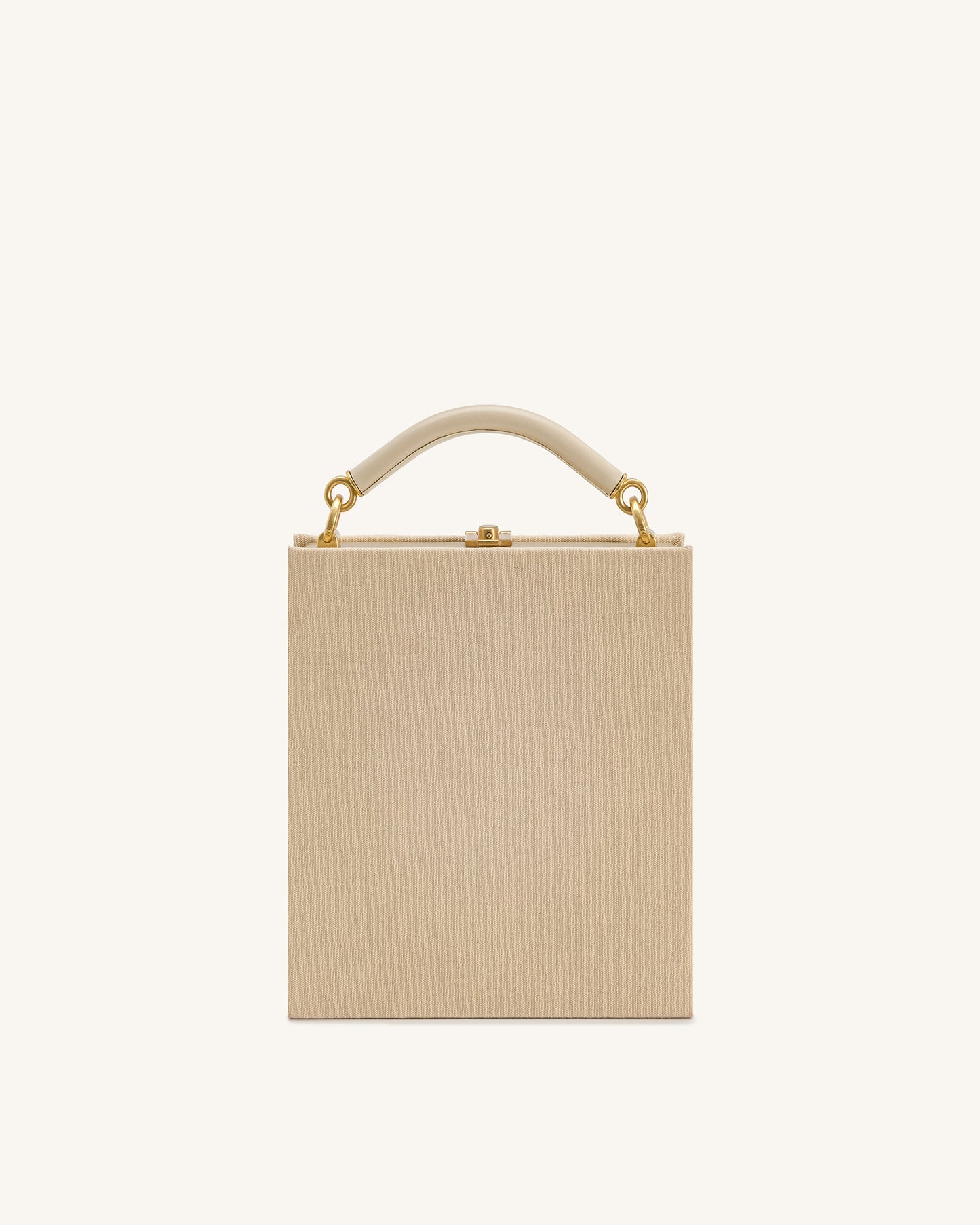 Elle Picnic Pattern Book Top Handle Bag - Khaki