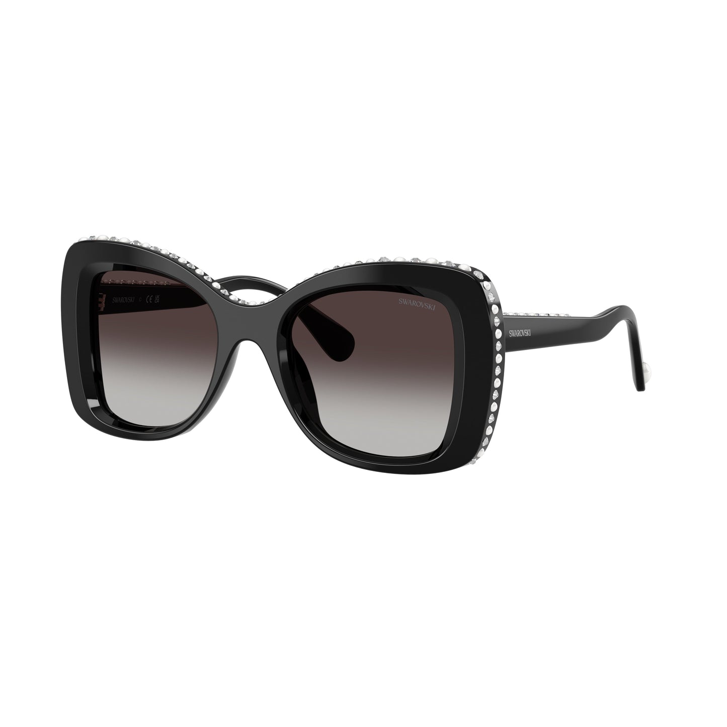 0Sk6062U Oversized Square Sunglasses with Crystal Accents