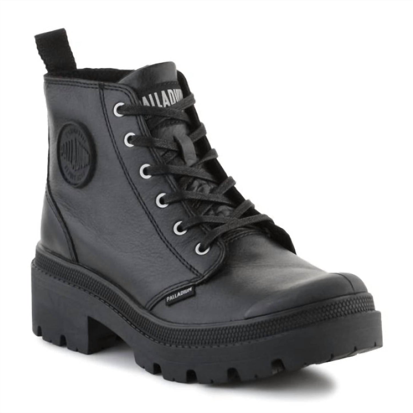 Women's Pallabase Leather Shoe In Black/black