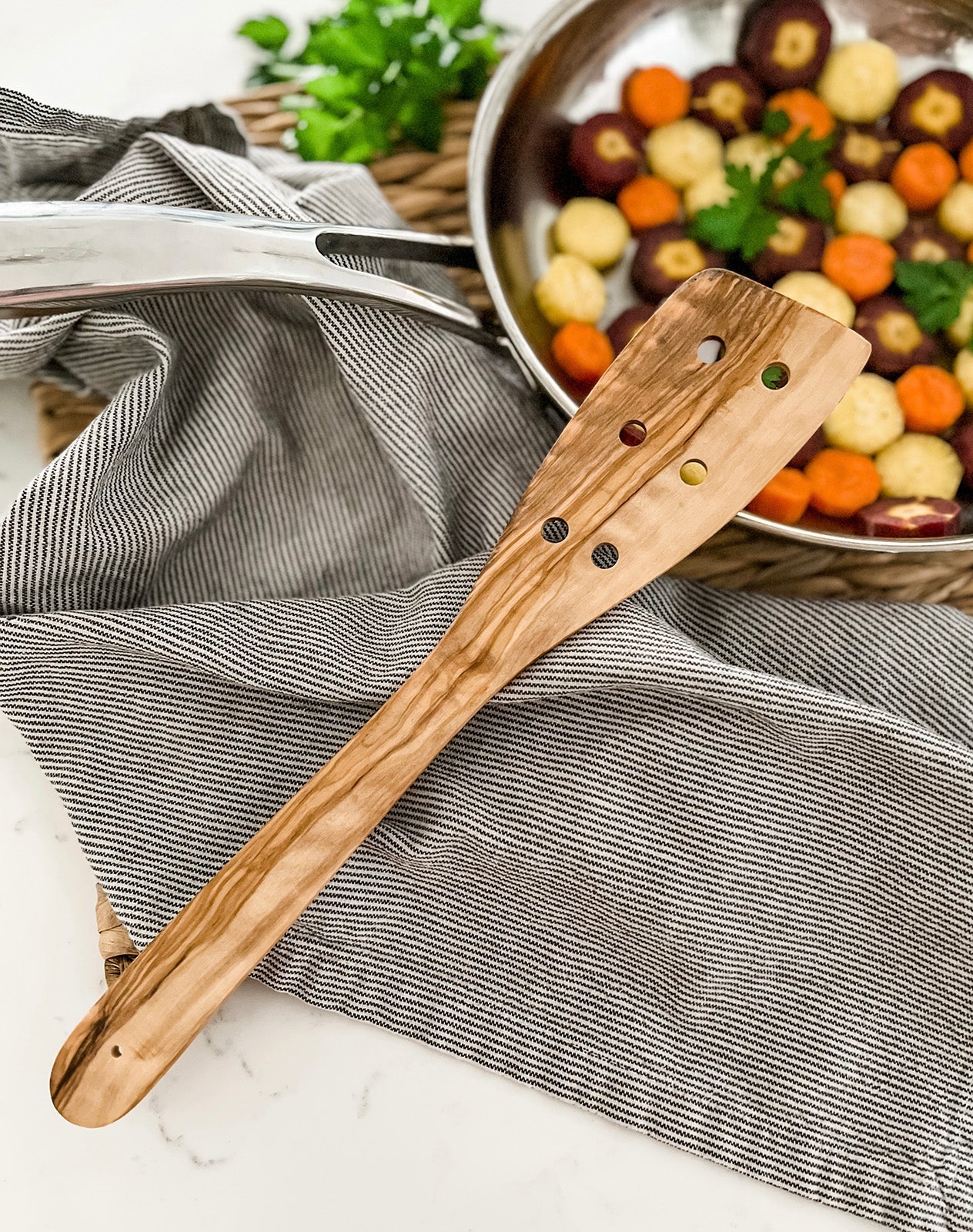 Cilio Toscana Olivewood 3 Piece Cooking Utensil Set