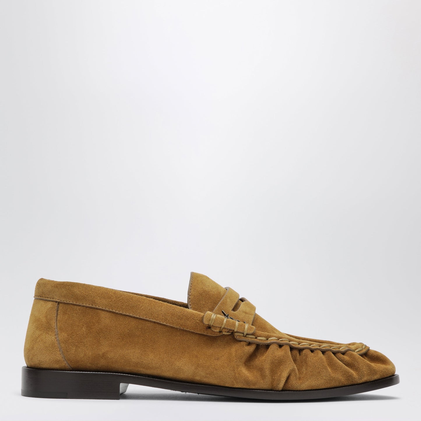 Saint Laurent Le Loafer Moccasins In Tan Suede Women