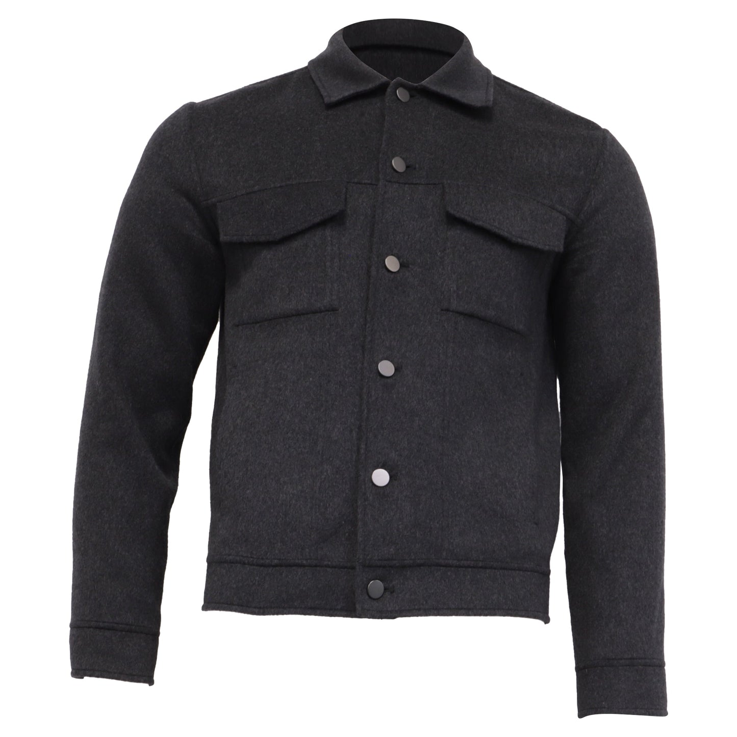 Theory Trucker Jacket in Grey Wool