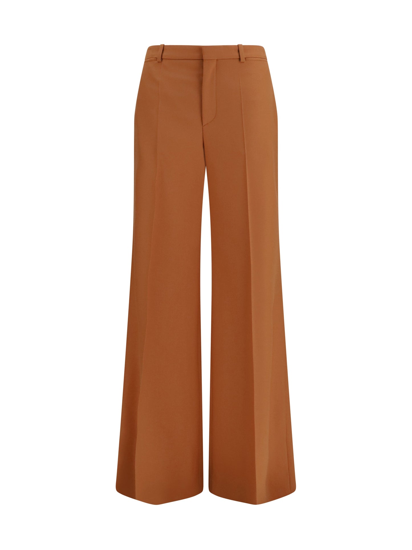 Chloé Women High-Waisted Flared Cotton Pants