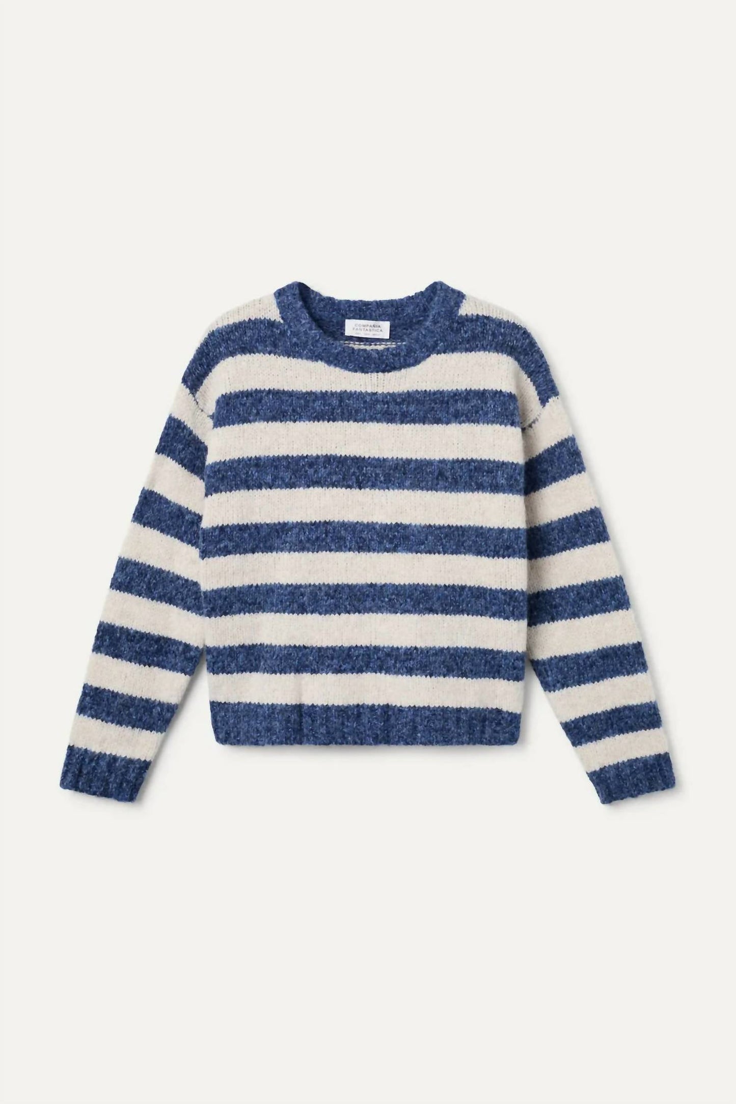 Rugby Stripe Sweater In Blue