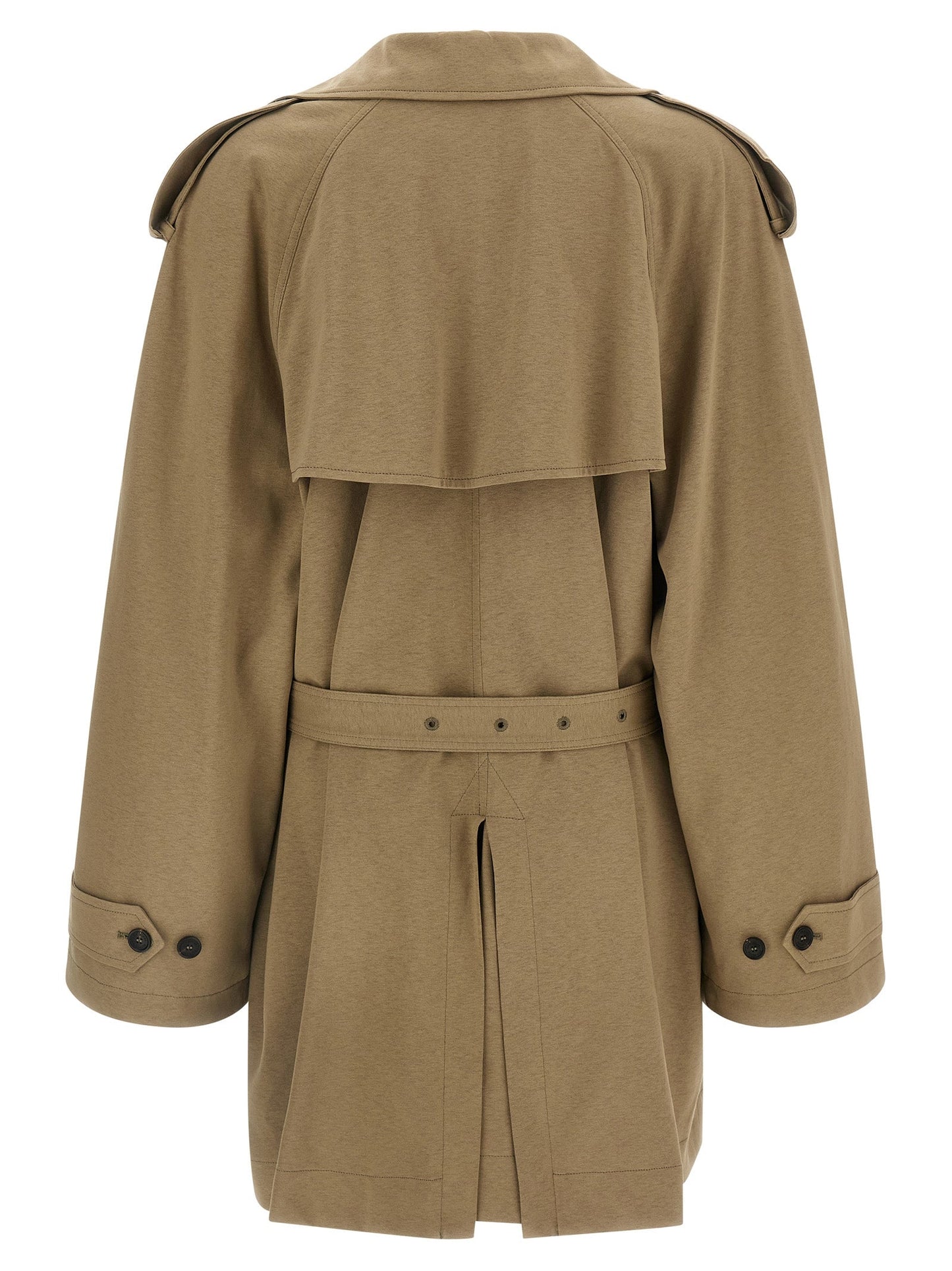 Balenciaga Women Cotton Trench Coat