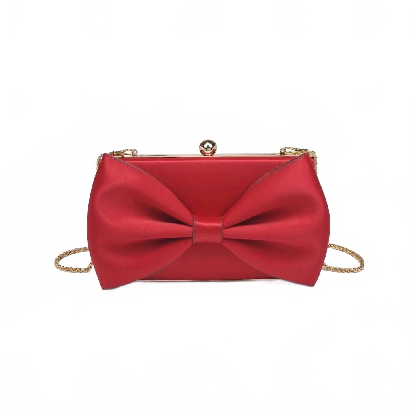 Women's Belle Bow Evening Bag In Red