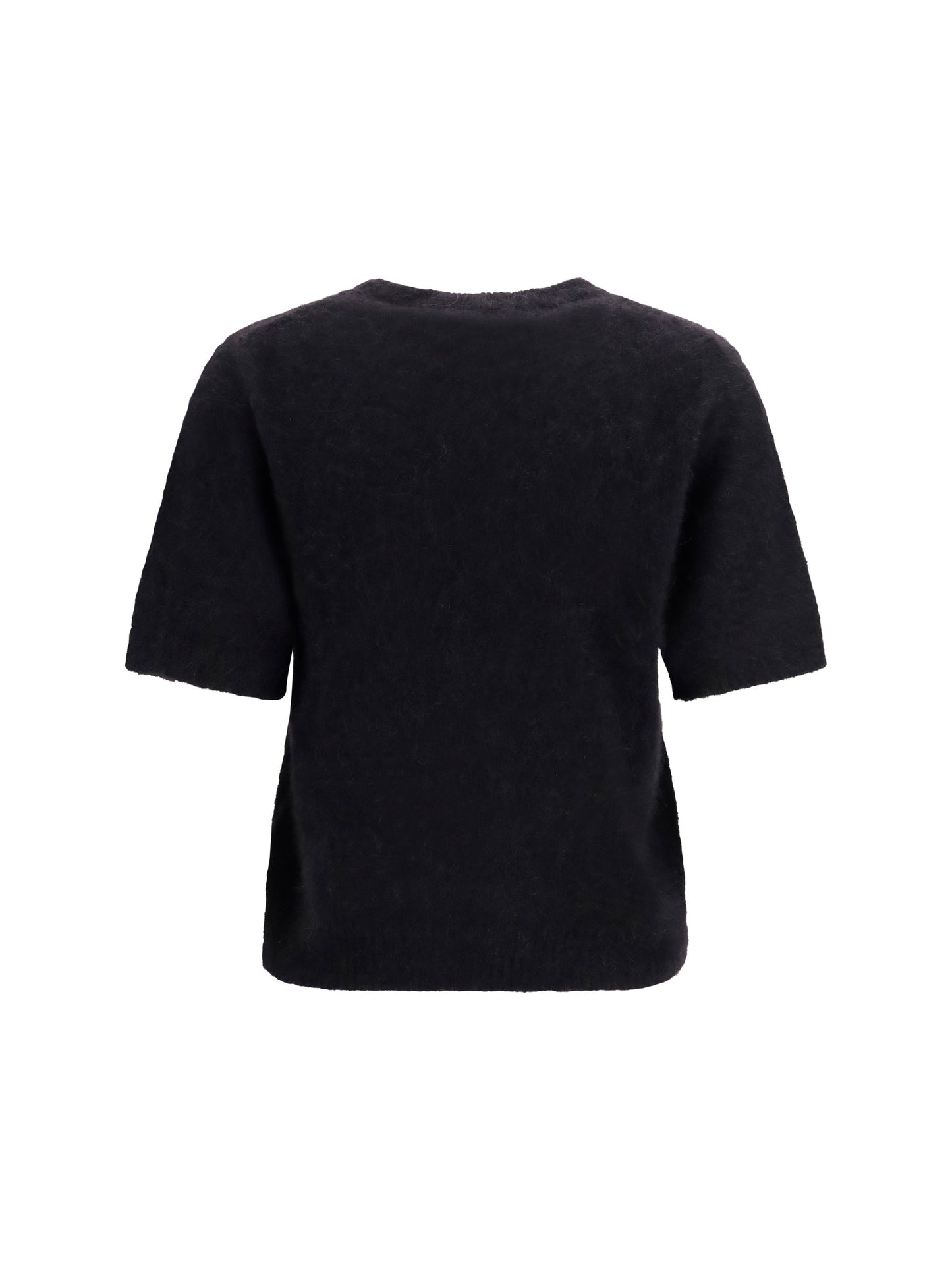Ganni Women Alpaca And Wool-Blend T-Shirt