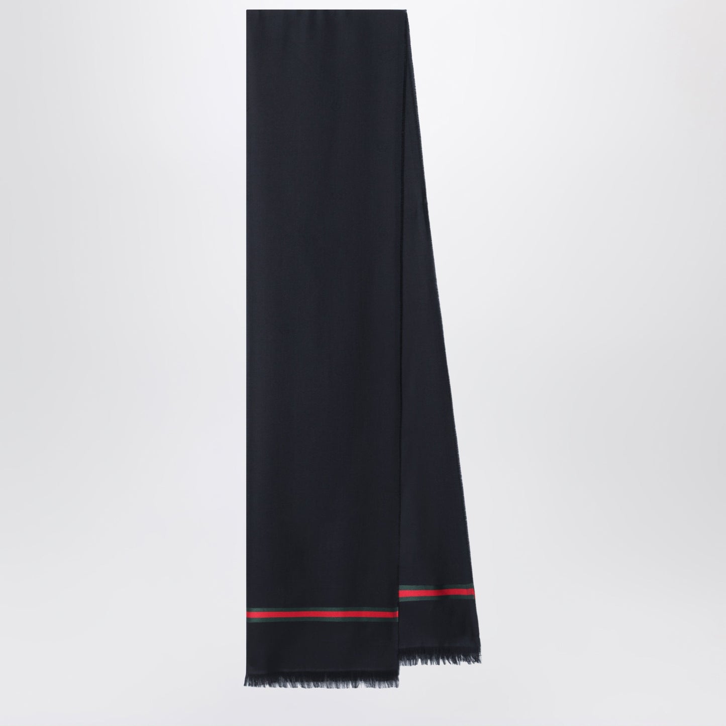 Gucci Midnight Blue Wool And Silk Stole Men