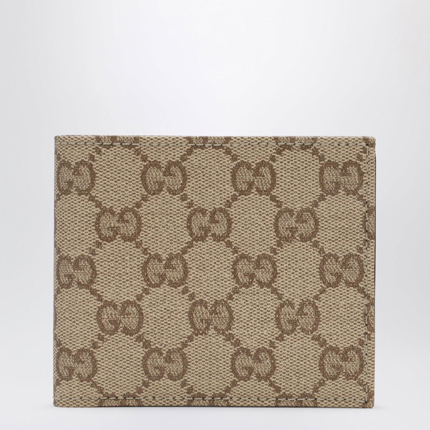 Gucci Essence Classic Bi-Fold Wallet In Sand Beige Gg Canvas Men
