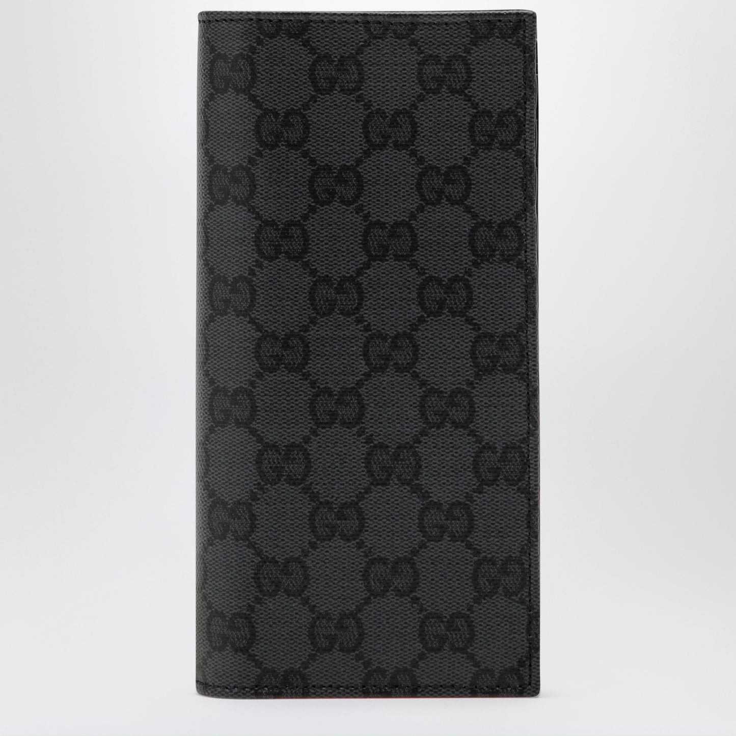 Gucci Essence Classic Long Wallet In Black Gg Fabric Men